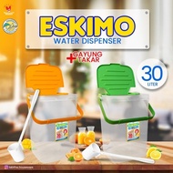 Wadah Toples Es Buah Aquarium Eskimo 30 Liter FREE GAYUNG Genoa