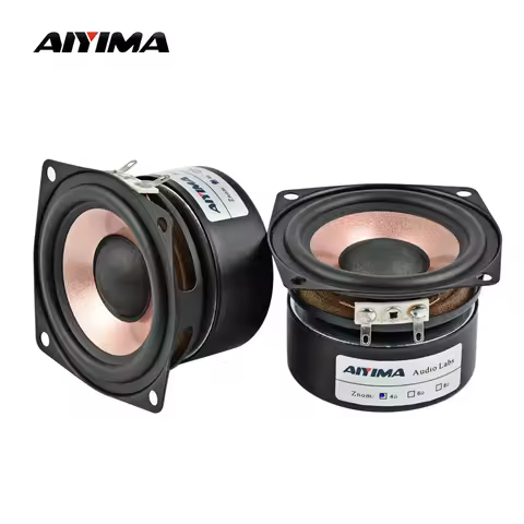 AIYIMA 2Pcs 2.5 Inch Audio Speakers 4 Ohm 8 Ohm 15W HIFI Desktop Full Range Sound Speaker High Sensi