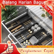 Cutlery Organizer, Home Cutlery Drawer Organizer - Kitchen Cutlery Organizer Tray, Multipurpose Orga
