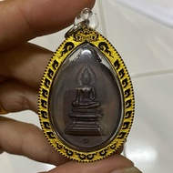 Rian LP Phra Sai 龙婆帕赛 人缘佛祖 Wat Pho Chai 佛历2518 红铜熏黑 爆彩皮 完美品相(底座没有裂) 老挝佛祖 泰国佛牌圣物💯