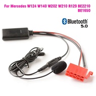 Car bluetooth Wireless Microphone Adapter Stereo AUX IN Music For Mercedes W124 W140 W202 W210 R129 