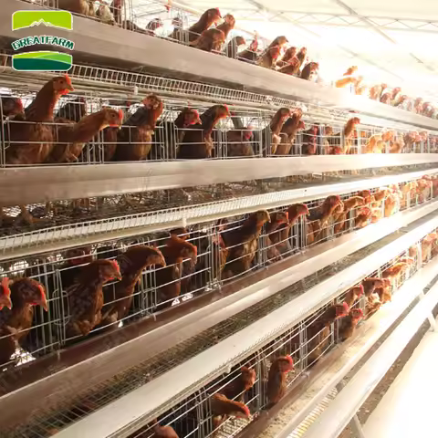 GREAT FARM Poultry Farming Equipment Battery Cages Chicken Coop