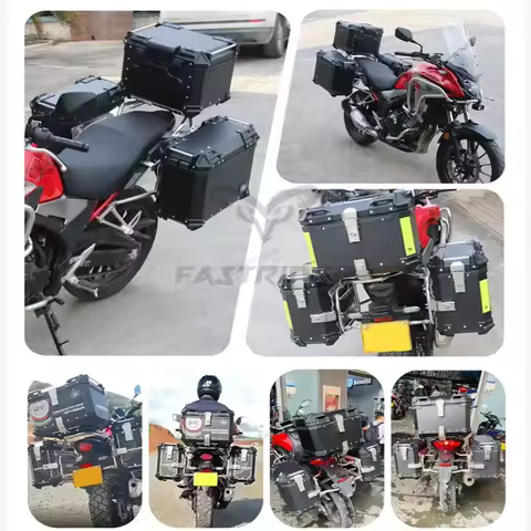 28L/35L/38L Universal Motorcycle Rear Top Box Side Luggage Case Para Motos Storage Trunk Lock Travel