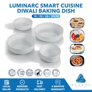 Luminarc Smart Cuisine Diwali Baking Dish Round Oven Culinary Glass Premium Quality Elegant and Vers