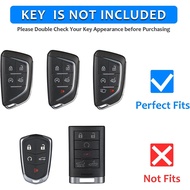 Real Glass Fiber Key Fob Cover Compatible with Cadillac Escalade CT4 CT5 Key Fob Case Shell Protecto