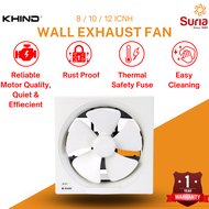 Khind 8" 10" 12" Wall Exhaust Fan Kipas Ekzos Dinding 壁挂式排气扇  (EF8001/EF1001/EF1201) (3 Years Warran