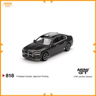 Mini GT 1:64 BMW i7 xDrive60 Dravit Grey RHD MGT00818-R Diecast Vehicles / Car Toy