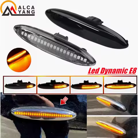 2x Dynamic Led Side Marker Turn Signal Lights Indicator Lamps For Toyota Highlander Soarer Kluger Gs