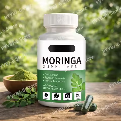 Moringa Supplement–Rich in Antioxidants & Vital Nutrients for Daily Wellness Includes Vitamin A C E 