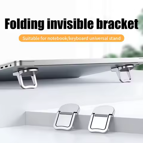 1 Pair Mini Portable Laptop Stand Computer Keyboard Holder Laptop Riser First/Second Gear Adjustment