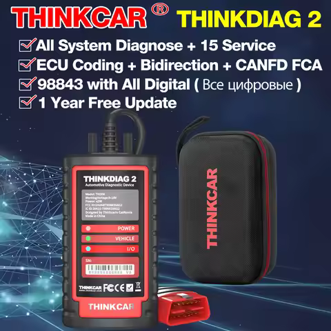 THINKCAR ThinkDiag 2 Ediag Plus ALL Software Canfd protocol 15 Reset Car Diagnostic Tool Bi-Directio