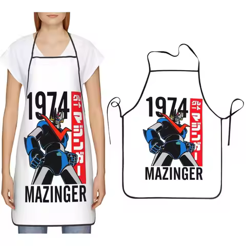 Mazinger Z Mad Robot Grendizer Anime Manga Aprons Chef Cooking Baking Tablier Bib Kitchen Cleaning P