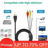 HDMI TO RCA HDMI To 3 RCA Audio Cable Video AV Connector Adapter Cable Transmitter For HDTV SetBox