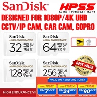 SANDISK ENDURANCE 32GB/64GB/128GB/256GB V30 U3 High Endurance Micro SD (32GB/64GB/128GB) CCTV / Car 