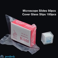 JENNIFERDZ School Supplies Microscope Slides for Children Student Cover Glass Glass Slips Blank Tran