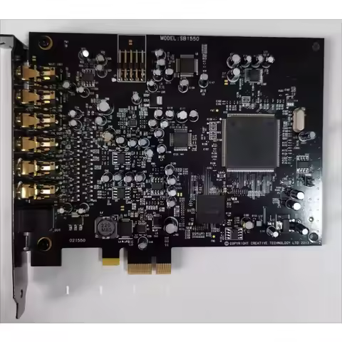 For Creative Sound Blaster RX SB1550 7.1 PCIE Sound Card, Internal Audio Card for Live Streaming Kar
