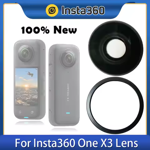 New Insta360 Replacement Front Glass Lens And Metal Aluminum O Circle Ring for Insta360 One X3 Camer