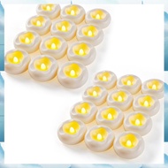 [W F S B] 24PCS LED Floating Candle Battery Operated Flameless Electronic Candles for Wedding Party 