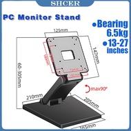 SHCER Monitor Stand Universal Bracket | 14-27 inch PC Monitor Telescopic Bracket Computer Stand
