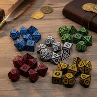 Classic Design DND Dice Set Polyhedral Table Game Dice for Dungeons and Dragons Role-Playing TRPG Di