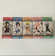 全新 行版 WCF 火影忍者 World Collectable Figure 公仔 1 set 5個 鳴門 佐助 小櫻 卡卡西
