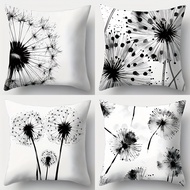 1pc/4pcs Covers Featuring a Dandelion Pattern, Sofa cushions 45*45cm