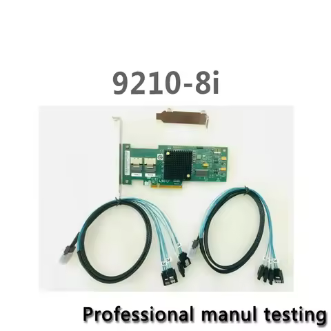 LSI 9210-8I 6GBPS SAS HBA IT MODE ZFS FREENAS UNRAID+2SFF-8087 SATA Tested Well Bofore shipping