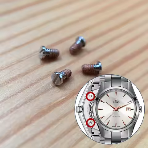 Steel Watch Case Back Screw for RADO Hyperchrome Automatic Watch 658.0115.3