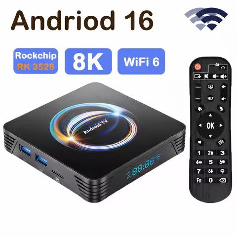 256G X66 Smart Android 14 TV BOX RK3528 Dual Wifi 32G64G Quad Core Cortex A53 Support 8K 4K BT5.2 Vo