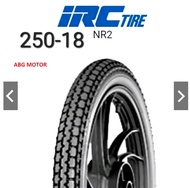 BAN LUAR UKURAN 250 - 18 NR2 BUNGA KOTAK PETAK TAHU MERK IRC