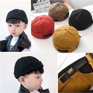 Kopiah Topi budak TOPIAH VIRAL USTAZ SOMAD Sailor Cap Brimless cap/ Vintage Melon Cap Pure Cotton Kid’s Hat[2yr above]