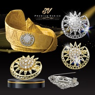 Sv Premium Dokoh Songkok Bulan Bintang Kerongsang Pin Dokoh Songkok Pengantin Nikah Tunang Tanjak Me