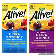 Nature's Way Alive! Once Daily Men's / Women's Multivitamin, Ultra Potency, Food-Based Blends (240mg