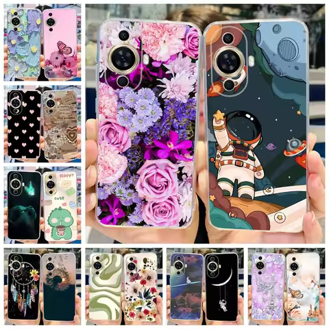 For Huawei Nova 11 Case 2023 Fashion Transparent Silicone Soft Phone Back Cover For Huawei Nova11 Ul