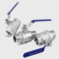 Q11F 304 stainless steel ball valve 2-piece Water pipe switch valve 304 SUS 1/4 3/8 1/2 3/4 thread