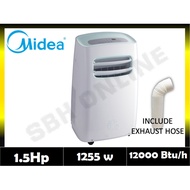 { READY STOCK / MALAYSIA SELLER } MIDEA 1.5Hp PORTABLE AIR COND 12000Btu/h (MPF-12CRN1)