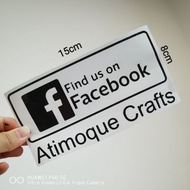 Fb Ig for car windscreen sticker - Customize