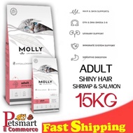 MOLLY  CAT FOOD 15KG ADULT/KITTEN-MAKANAN KUCING MOLLY