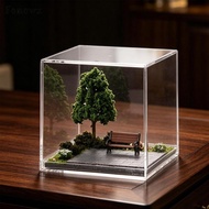 [AbabixaMY] Miniature Diorama Display Case Dustproof Cover 1/64 Collectibles Showcase DIY Craft Orna