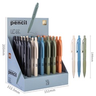 Deli Lesu Mechanical Pencil 0.5/0.7 Student Writing Cushioning Anti-breaking Core Automatic Pen S123