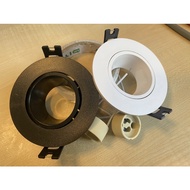 3" Eyeball Casing Fitting / replaceable / GU10 / GU5.3 / black / white