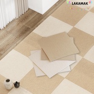 LAKAMAK Rug Carpet Tiles, Self Adhesive Anti Slip Carpet Floor Tiles Sticker, DIY Square Peel and St