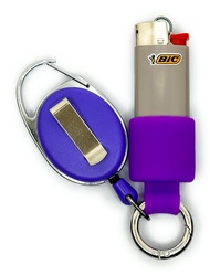 Mini BIC Retractable Lighter Holder - 10 Colors - Perfect Keychain Lighter Holder for J5 BIC Lighter