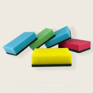 80036 Cleaning Sponge With Scouring Pad Household Dish Pot Cleaning Wash Scour Pad 「海绵与百洁布」