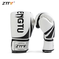 ZTTY นวมมวยไทย นวมชกมวย 16oz หนัง PU ลดแรงกระแทก เพิ่มความหนา6cm นวม ต่อยมวย ผู้ใหญ่ นวมชกมวย2คู่