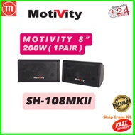 MOTIVITY SH-108MKII 8" 100W X 2 SPEAKER SYSTEM - 1 PAIR