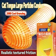 Cat Tongue Large Particles condom berduri lelaki kondom silicon duri cincin getah silikon condom ext