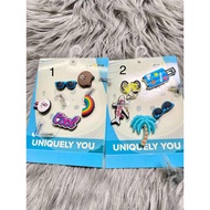 Set of 5 4D Rubber Jibits with Slippers and Bags