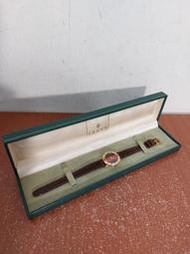 瑞士製 Gucci 3000 L 18K 鍍金 真皮 古著 腕錶 手錶 古董錶