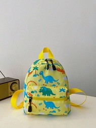 Mochila De Nailon Con Estampado De Dinosaurios Y Unicornios Para Niñas, Linda Mochila Escolar Pequeña Con Doble Correa De Hombro